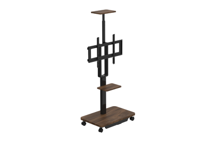 Yksimoottorinen siirrettävä kärry-TV-teline