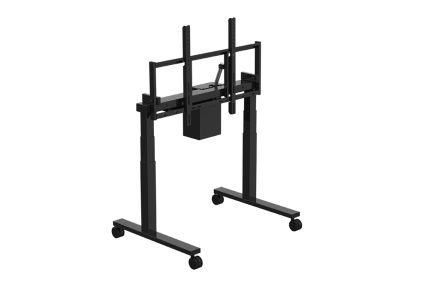 Siirrettävä kärry-TV-teline kaksoismoottori